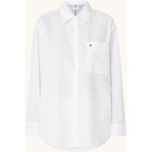 Tommy Hilfiger Essential blouse met logoborduring en borstzak