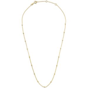 Jackie 14K Gold Dotted schakelketting van 14 karaat geelgoud