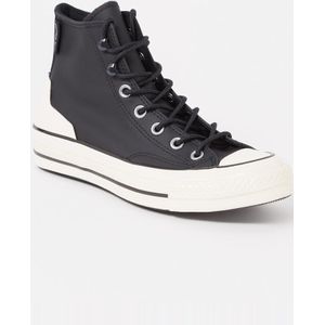 Zwarte leren converse new arrivals