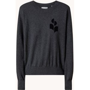 Isabel Marant Marisans fijngebreide pullover in wolblend met ingebreid logo