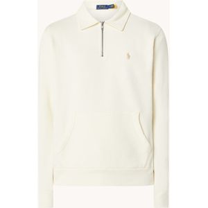 Ralph Lauren Fijngebreide pullover met halve rits en logoborduring