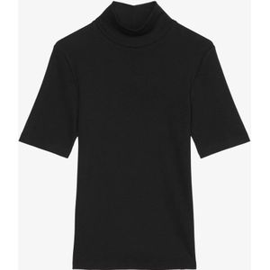 Marc O'Polo T-shirt met ribstructuur en col