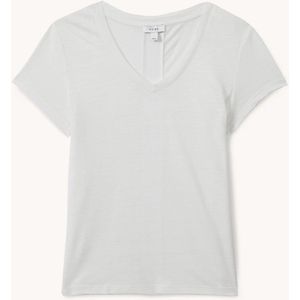 Reiss Lottie T-shirt van linnen met gemêleerd dessin