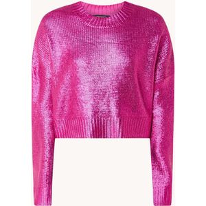 Refined Department May grofgebreid cropped sweater met metallic finish