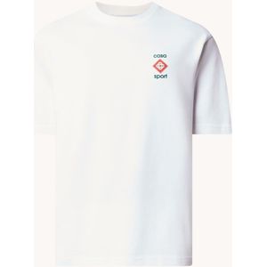 Casablanca T-shirt van biologisch katoen met logo