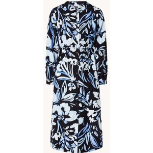 Gerry Weber Midi blousejurk in lyocellblend met bladprint