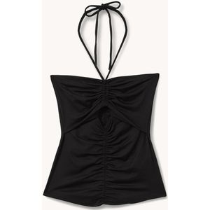 Reiss Solare haltertop met cut-out detail