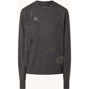 Zadig&Voltaire Pravis fijngebreide pullover in kasjmierblend met strass