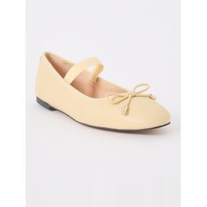 Dune London Helenas ballerina van leer