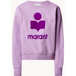 Isabel Marant Mobyli sweater met flock logoprint