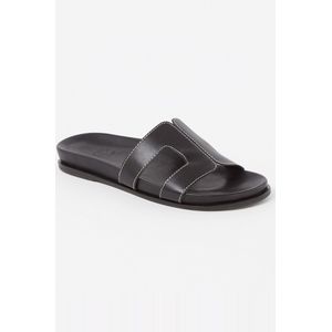 Dune London Loupa slipper van leer