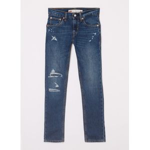 Levi's 501 slim fit jeans met stretch