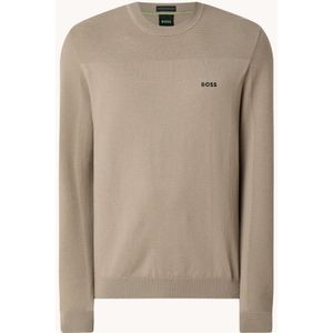 HUGO BOSS Momentum fijngebreide sweater in wolblend