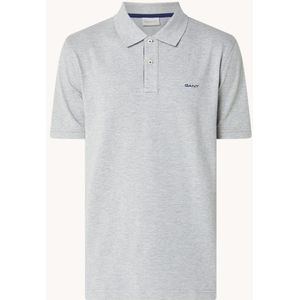 Gant Regular fit polo van piqué katoen met logoborduring