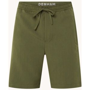 Denham Carlton straight fit korte broek met trekkoord