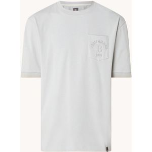 Boggi Milano T-shirt met 3D logo en borstzak