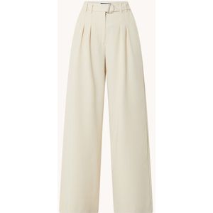 French Connection Everly Suiting high waist wide leg pantalon met ceintuur