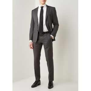 Profuomo Royal Twill No 7 slim fit overhemd met dubbele manchet