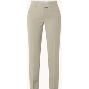 Beaumont Alix high waist slim fit pantalon van crêpe