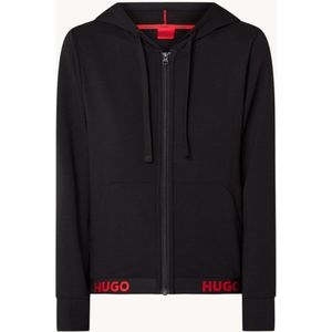 HUGO BOSS Loungevest met capuchon logoband