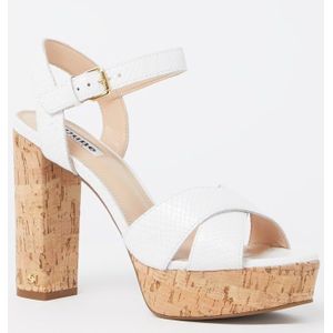 Dune London Jealous sandalette van leer