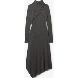 Reiss Catlyn midi jurk met asymmetrische zoom