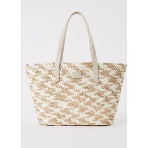 L.K.Bennett Sansa shopper van riet en papier