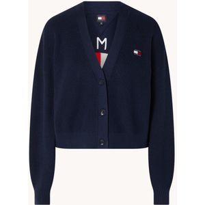 Tommy Hilfiger Fijngebreid vest met logo- en backprint