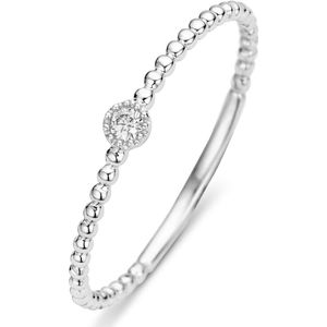 Diamond Point Ring van 14 karaat witgoud met 0.03 ct diamant Joy