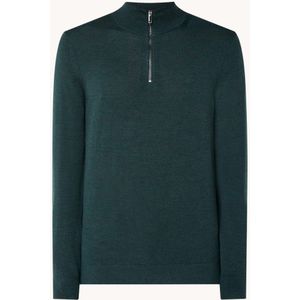 Calvin Klein Fijngebreide pullover van wol met logoborduring