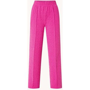 Refined Department Rita high waist straight fit pantalon met structuur