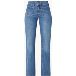 Ralph Lauren Mid waist flared jeans met steekzakken