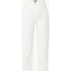 Whistles High waist tapered cropped jeans met gekleurde wassing