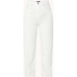 Whistles High waist tapered cropped jeans met gekleurde wassing