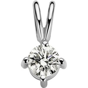 Diamond Point Solitair groeibriljant hanger van 18 karaat witgoud, 0.22 ct. 0.22 ct diamant