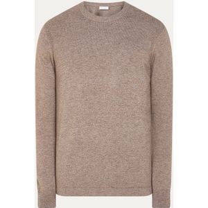 Profuomo Fijngebreide pullover in wolblend met gemêleerd dessin