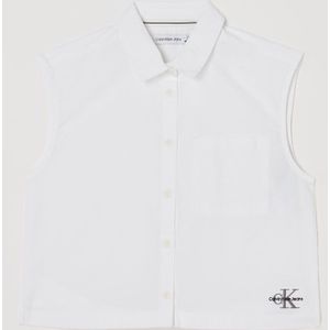 Calvin Klein Mouwloze blouse met logoborduring