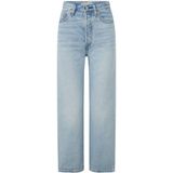 Levi's Ribcage high waist straight leg cropped jeans met lichte wassing