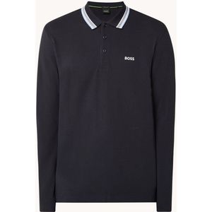 HUGO BOSS Plisy regular fit polo van piqué katoen met logo