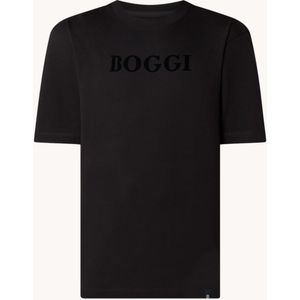 Boggi Milano T-shirt met flock logoprint