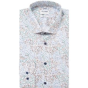 Olymp Level Five 24/Seven slim fit overhemd met print