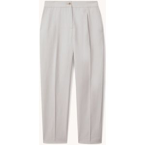 Reiss Farrah mid waist tapered fit pantalon in linnenblend