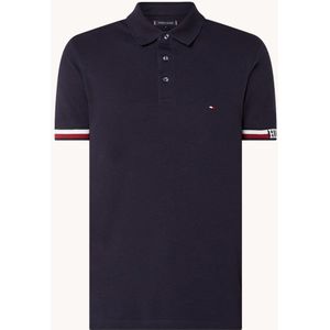 Tommy Hilfiger Regular fit polo van piqué katoen met logoband