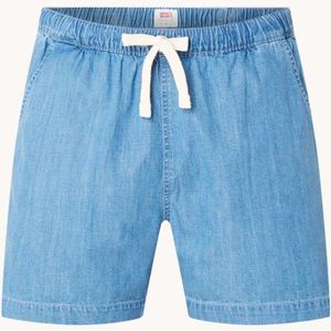 Levi's Straight fit korte broek van chambray met steekzakken