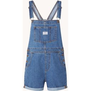 Levi's Foolish Love straight fit tuinbroek van denim met logo