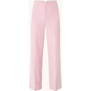 Maje High waist wide fit pantalon met ceintuur