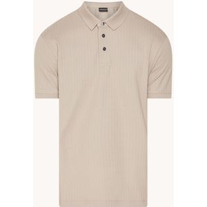 Emporio Armani Regular fit polo met structuur