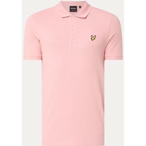 Lyle & Scott Slim fit polo van piqué katoen met logo