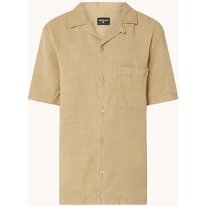 Strellson Cisco regular fit overhemd in linnenblend met borstzak