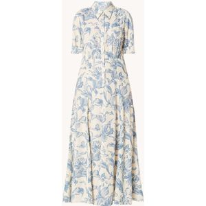 Sandro Maxi blousejurk met bloemenprint